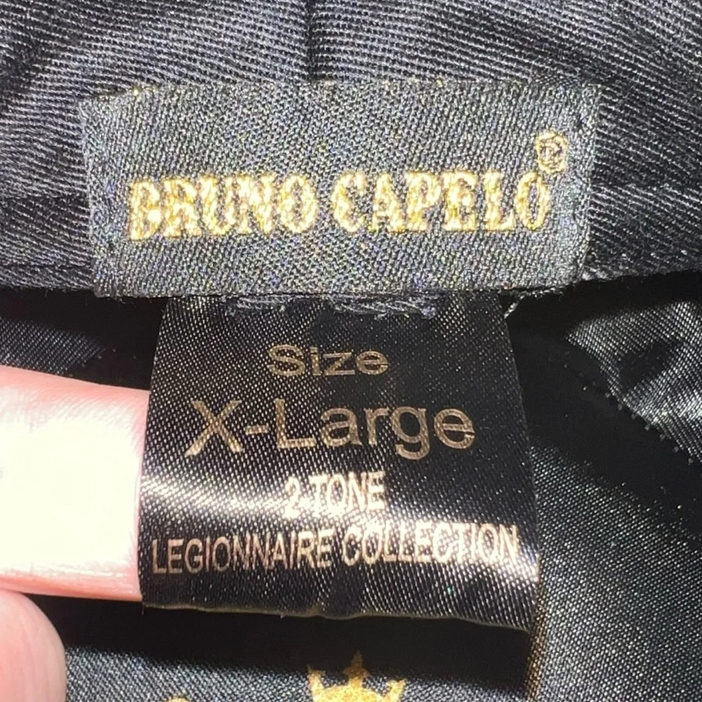 Bruno Capelo Black Australian Wool Telescope Baseball Men Hat Dress Cap, XL - Picture 7 of 10
